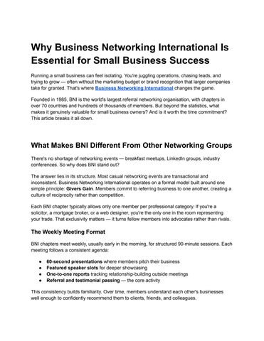 business networking enforcement