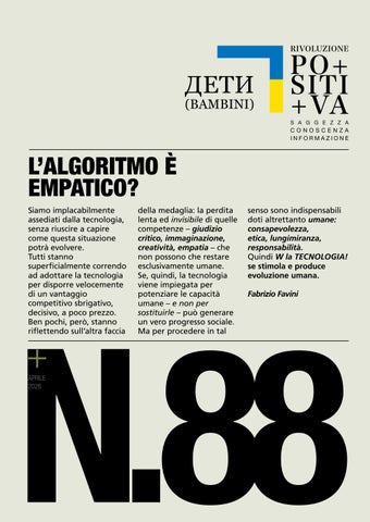 NUMERO 88 . apr2026 . L’algoritmo è empatico?