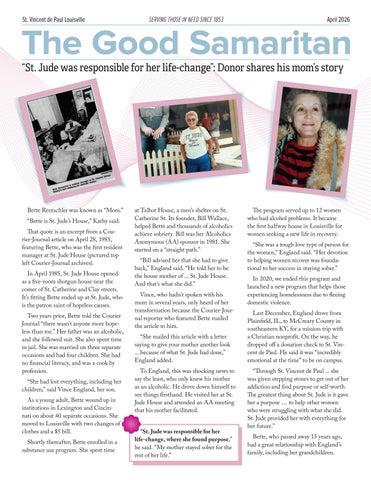 The Good Samaritan April 2026