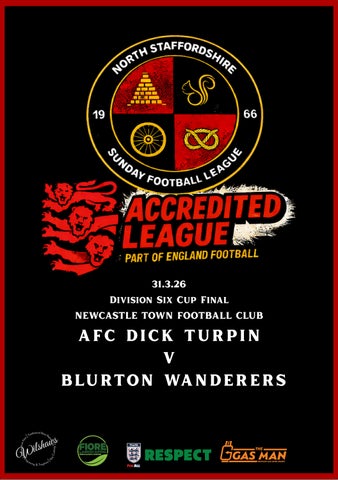 DIVISION SIX CUP FINAL PROGRAMME