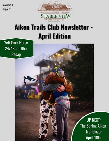 Aiken Trails Club April Newsletter