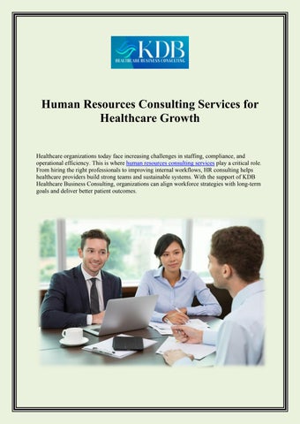 Human Resources Consulting Services for Healthcare Growth