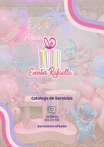 Catálogo Eventos Rafaella - 2026