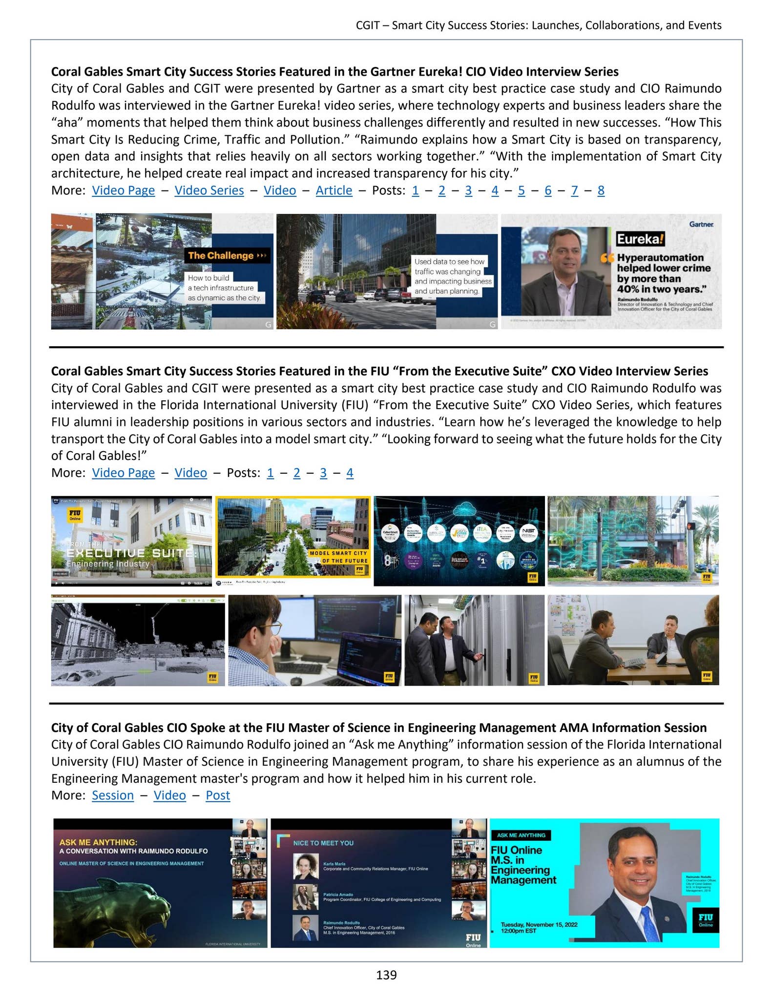 Coral Gables Smart City Innovation & Technology Bulletin by City of ...