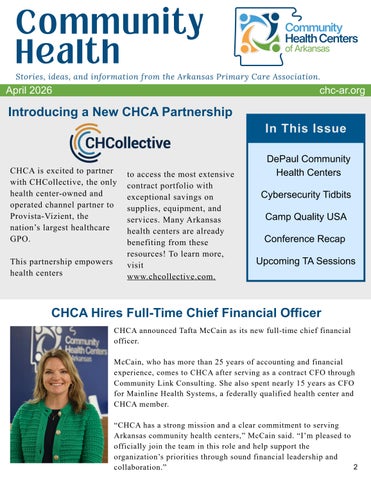 CHCA Newsletter April 2026