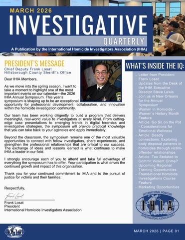 IHIA Quarterly Newsletter - March 2026