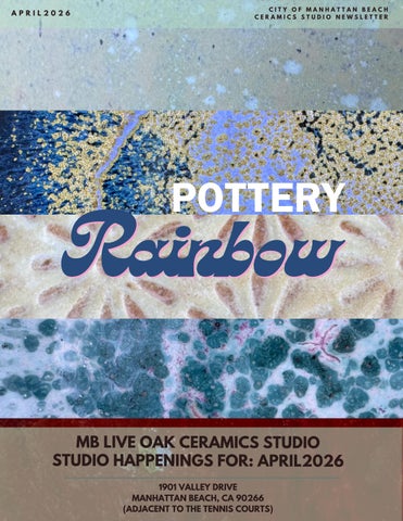 April '26  - Ceramics Newsletter