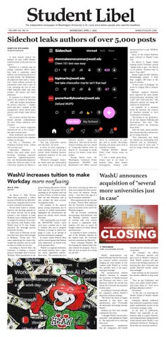 April 1, 2026-STUDENT LIBEL, The April Fool's Edition of Student Life, WashU in St. Louis