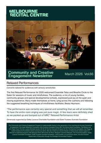 Community & Creative Engagement Newsletter | March 2026