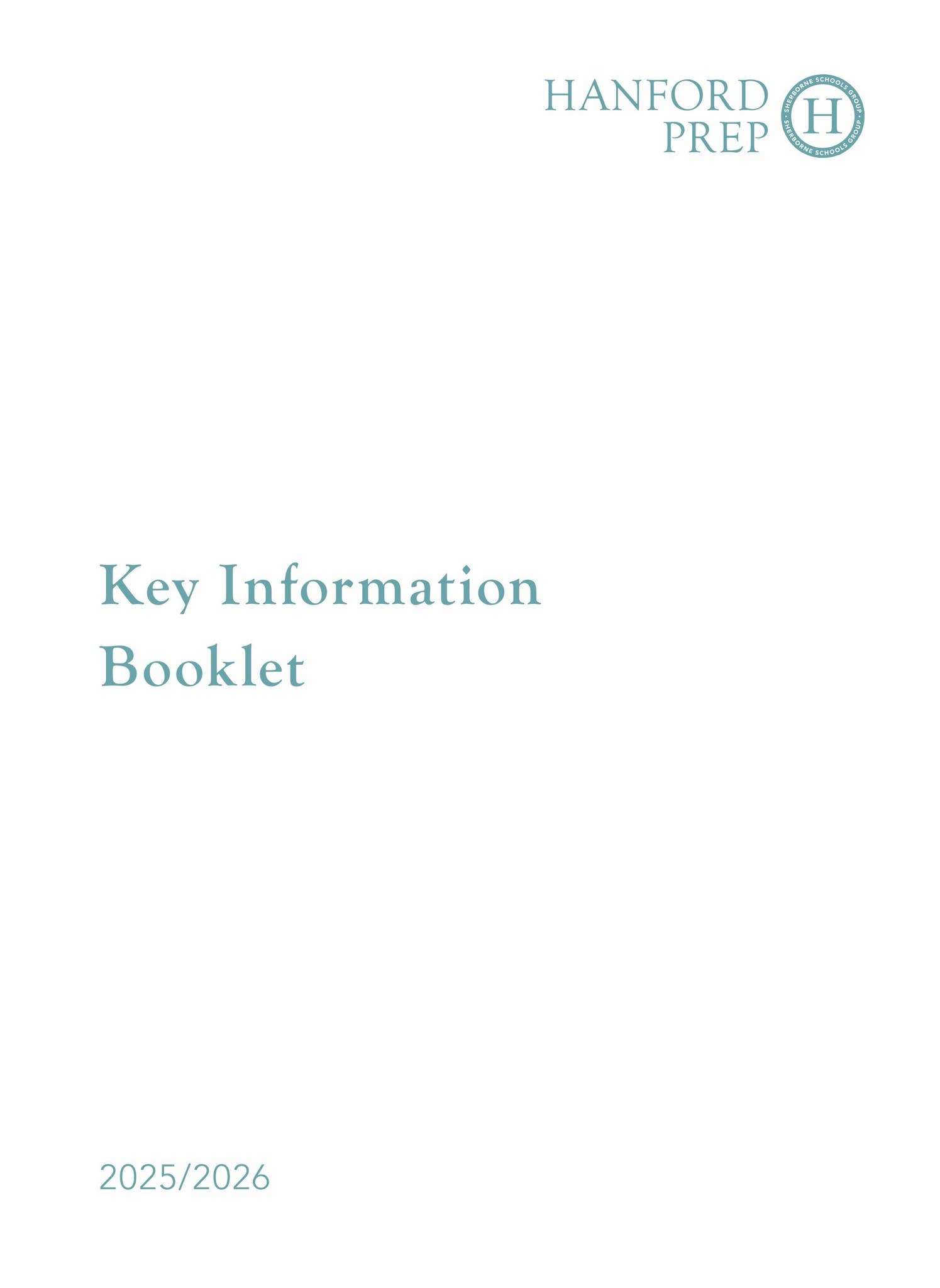 Hanford Prep Key Information Booklet 2025-2026 by Sherborne Schools ...