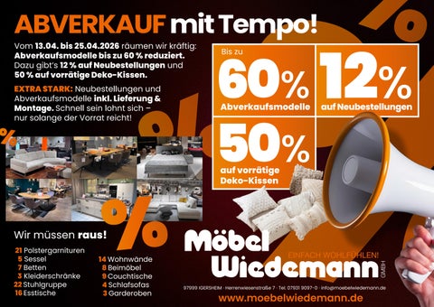 Möbel Wiedemann - SALE