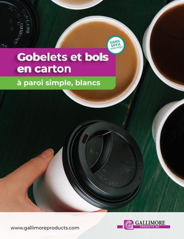 [FR] Gallimore Single Wall White Cups and Bowls