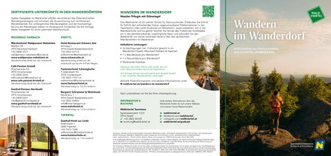 Folder - Wandern im Wanderdorf