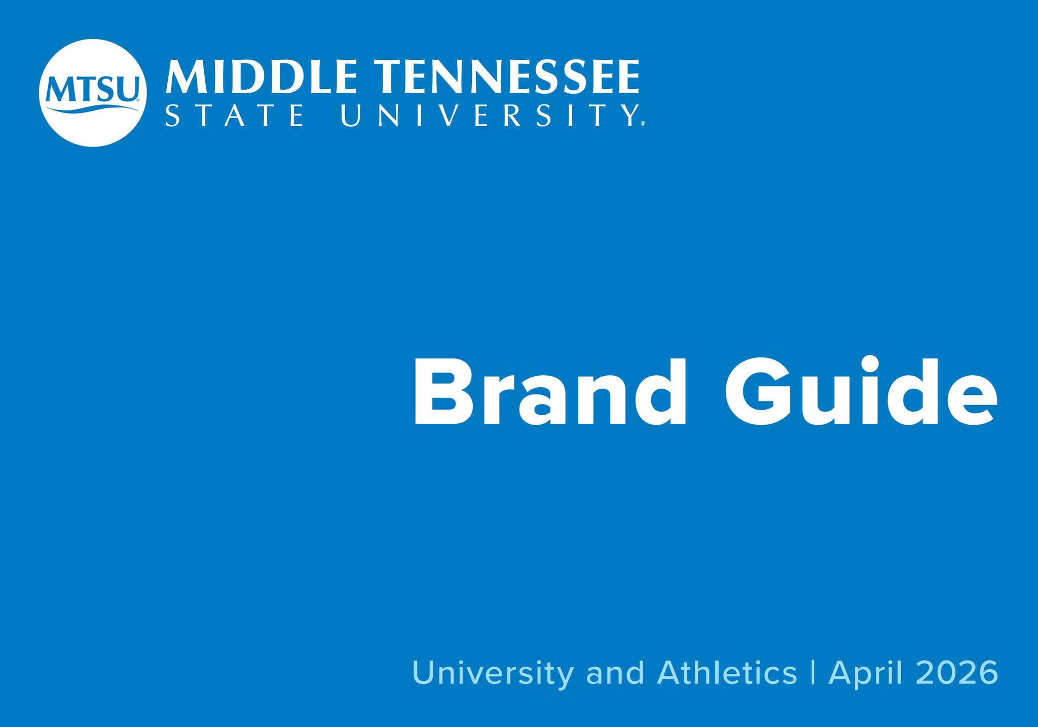 Mtsu Color Codes MTSU Brand Guide by Middle Tennessee State University - Issuu
