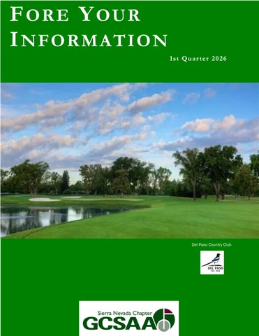 1st Qtr 2026 Fore Your Information