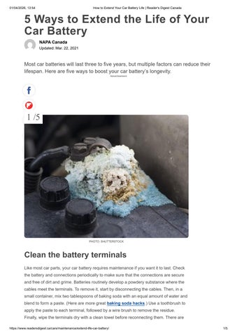 5 Ways to Extend the Life of Your Car Battery