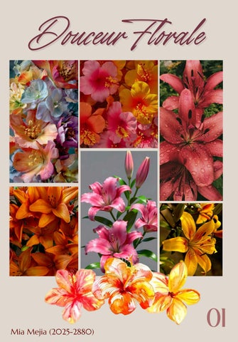 Revista Catalogo Floristería moderno beige