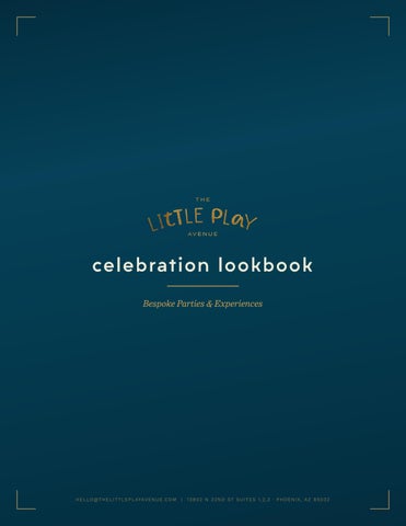The Little Play Avenue Celebration Lookbook