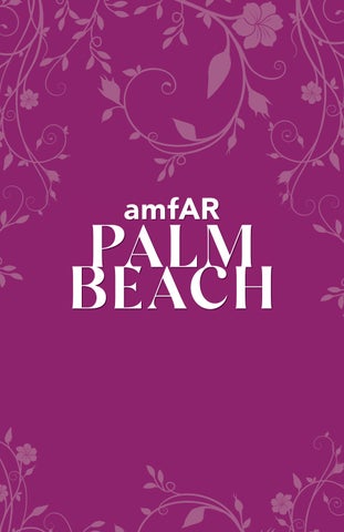 amfAR Palm Beach 2026 Program 