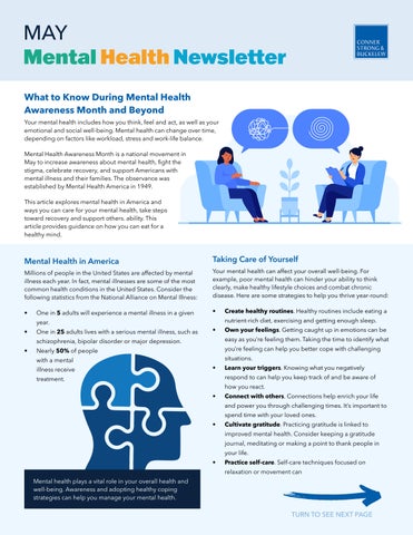 2026 - CSB Mental Health Newsletter - May