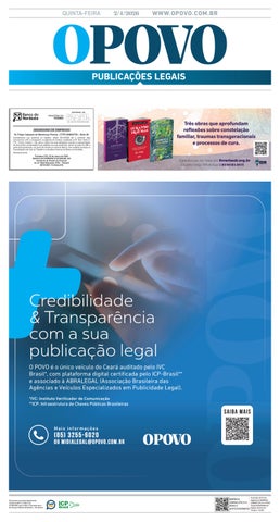 O POVO Publicações Legais - 1º Caderno 02/04/2026