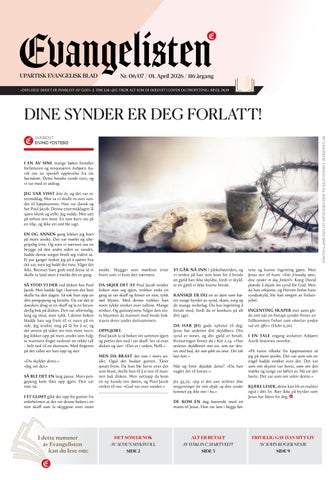 Bladet Evangelisten nr 6/7 2026
