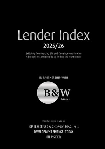 The Lender Index 2025/26