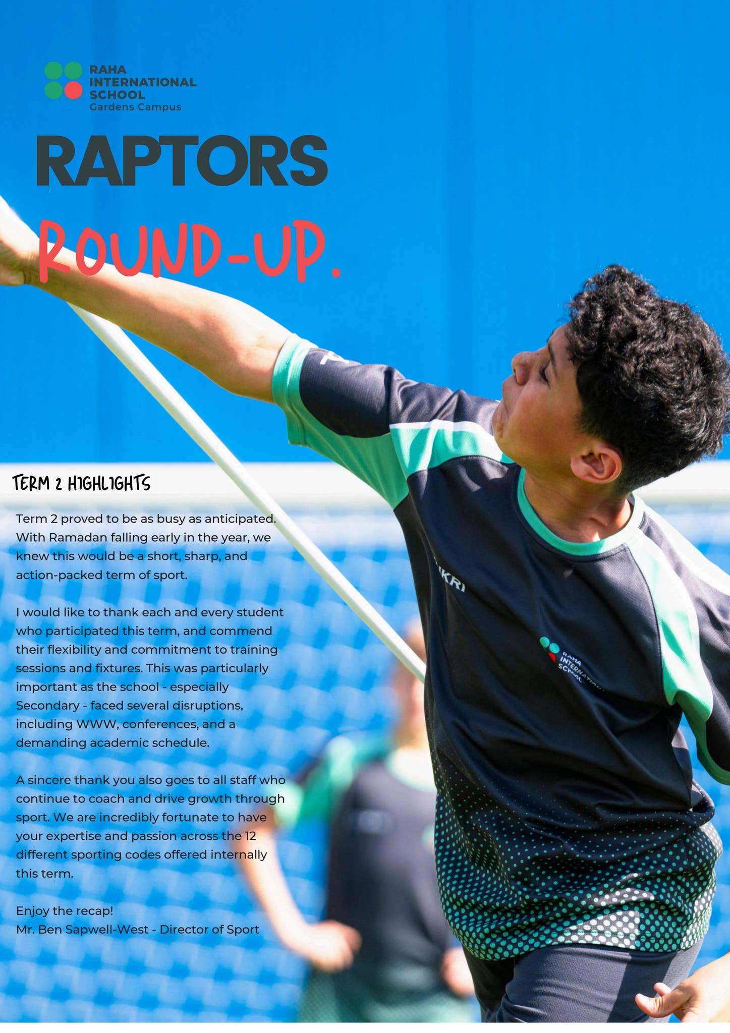Raha GC: Raptors Round UP - Term 2_25/26 by risgc - Issuu