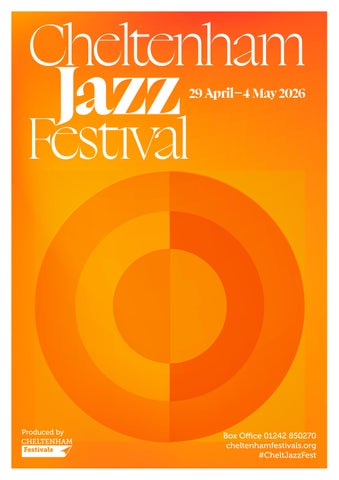 Cheltenham Jazz Festival Brochure 2026