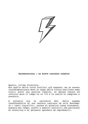 ITA - X60 a short cosmic tale