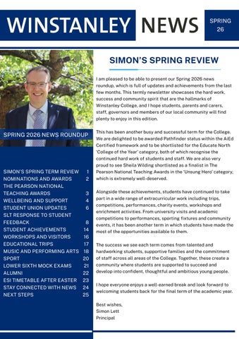 Spring Newsletter 26