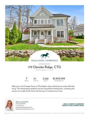 179 Oenoke Ridge, CTG, New Canaan, CT