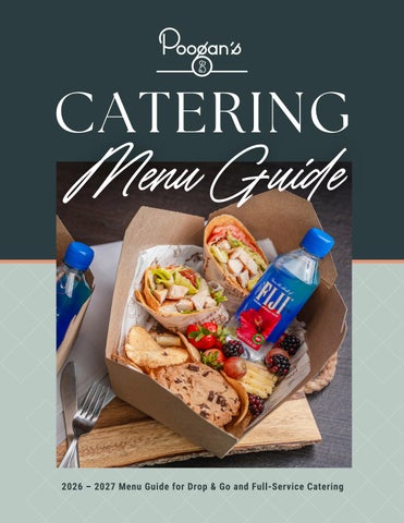 Poogan's Master Catering Menu Guide 2026 - 2027