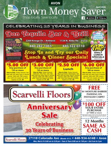 Avon Town Money Saver | April 2026