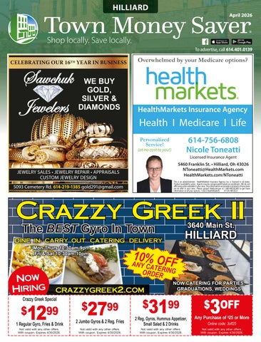 Hilliard Town Money Saver | April 2026