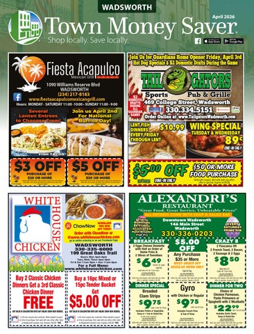 Wadsworth Town Money Saver | April 2026