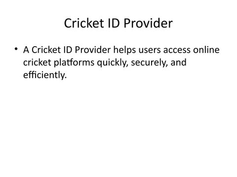 Best Cricket ID Provider – Instant & Reliable Access