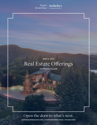 Snowmass LISTINGS 04-02-2026