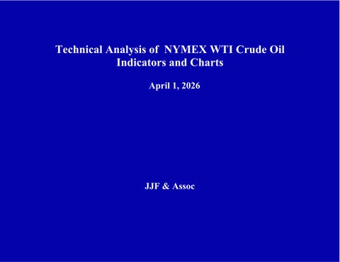 Test  NYMEX Crude      April 1, 2026 Settle Statistical  Technical Analysis