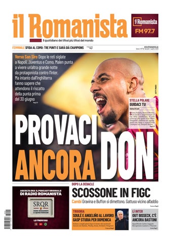 Il Romanista del 3 aprile 2026