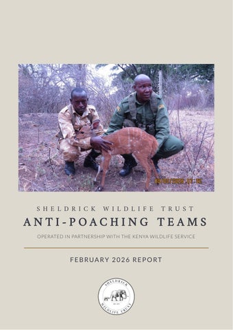 SWT/KWS Anti-Poaching Report February 2026