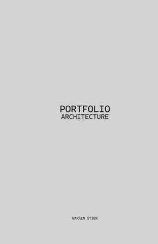 Architecture Portfolio Year 3