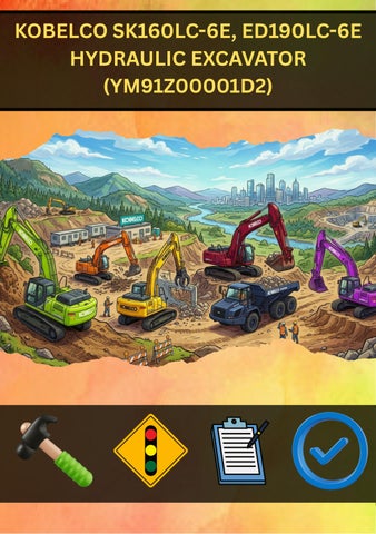 KOBELCO SK160LC-6E, ED190LC-6E HYDRAULIC EXCAVATOR (YM91Z00001D2)