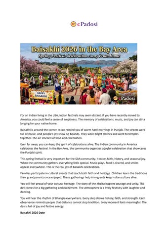 Baisakhi 2026 in the Bay Area