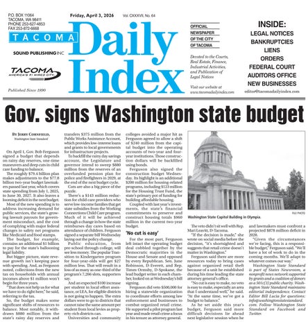 Tacoma Daily Index, April 03, 2026