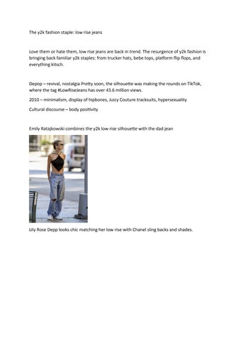 The y2k fashion staple