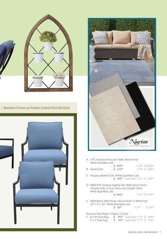 Darvin Furniture & Mattress 家具目录 · 户外 Flipbook 第 7 页