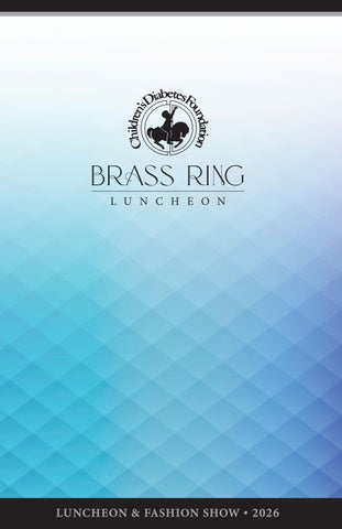 2026 Brass Ring Luncheon & Fashion Show Printed Program