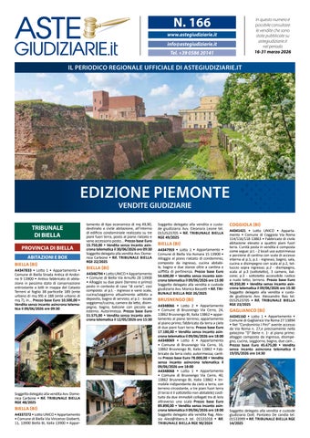Edizione Piemonte N. 166