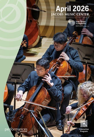 Performances Magazine San Diego | San Diego Symphony, April 2026